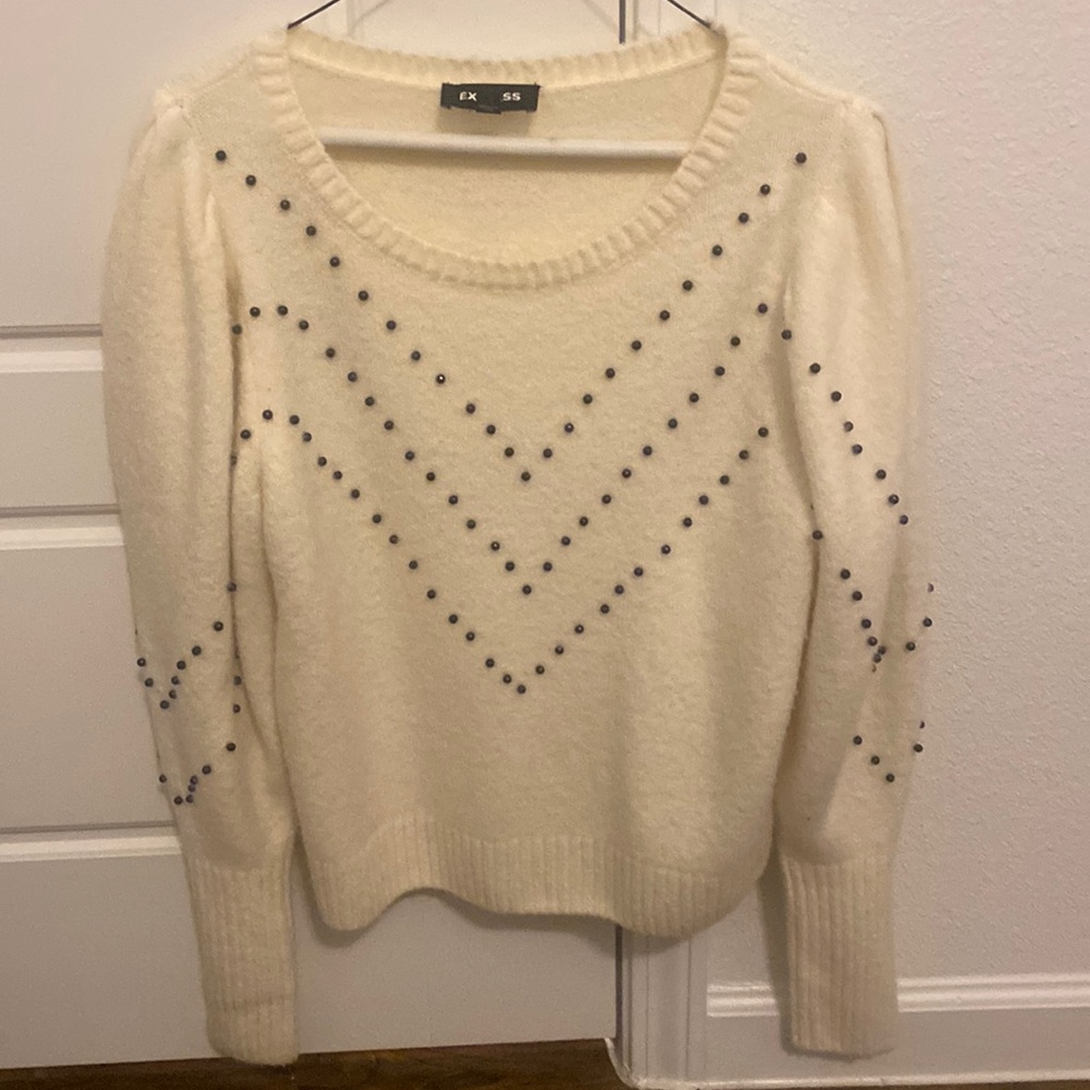 Express Super soft white sweater - Size S